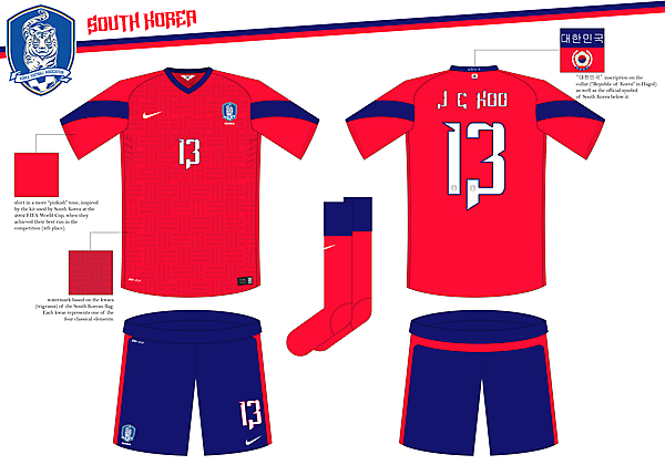 South Korea Home Kit (WC Competition)