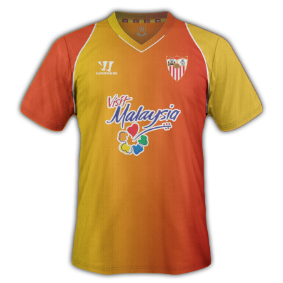 Sevilla Third kit for 2015/16 with Warrior