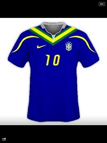 Brazil National Team Away Kit Design