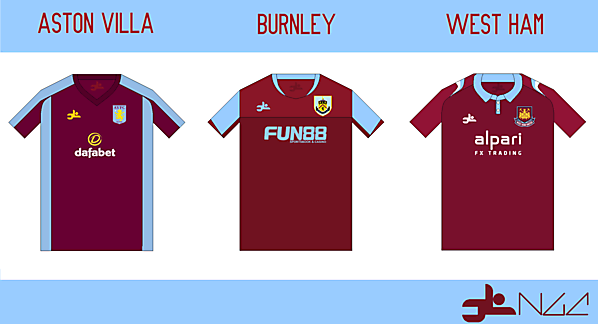 Aston Villa, Burnley & West Ham