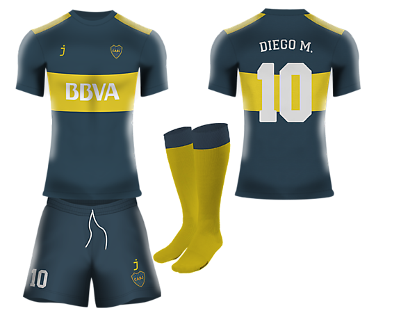 Boca Jrs. home kit by J-sports