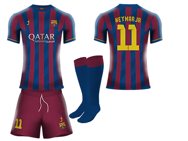 FC Barcelona home kit by J-sports