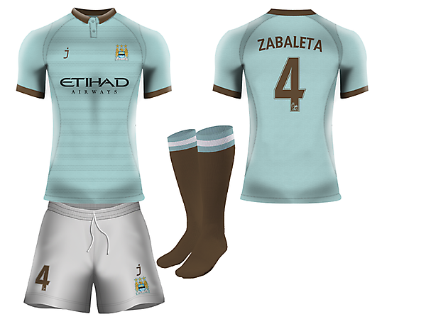 Manchester City home kit by J-sports