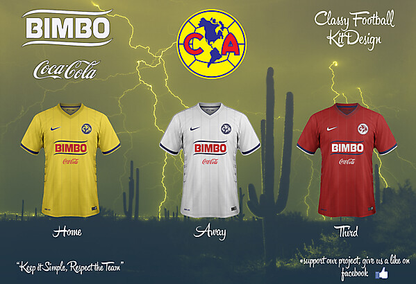Club America Home, Away and Third Fantasy Kit 14/1