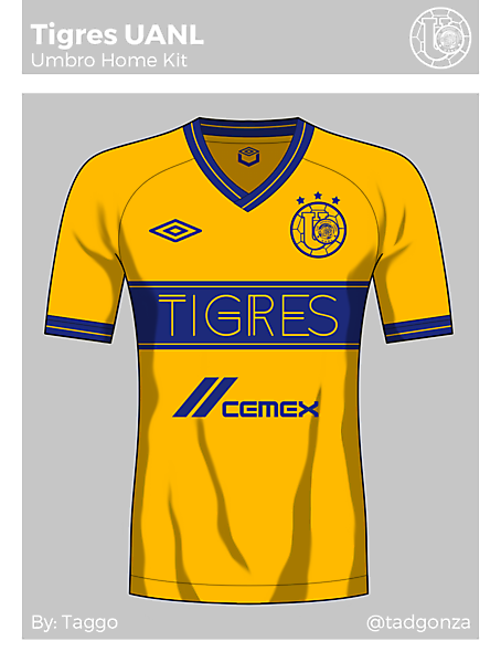 Tigres Uanl Umbro home kit