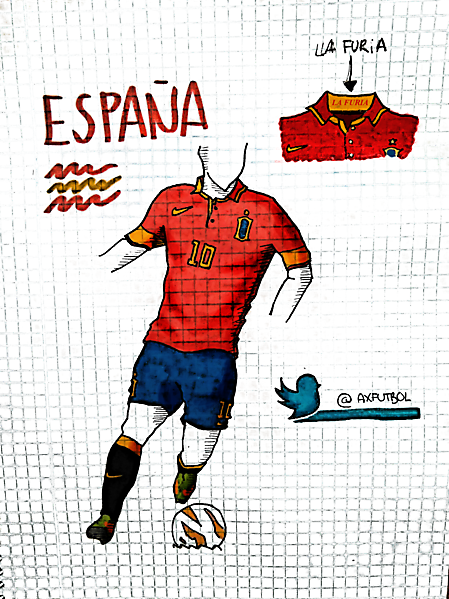 Spain National Football Team nike kit. 