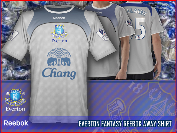 EVERTON fantasy reebok away shirt