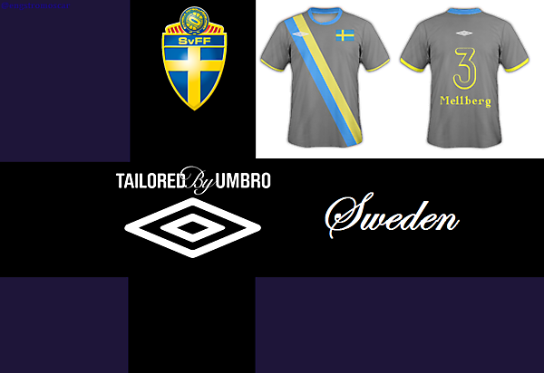 Sweden National Football Team - Umbro Away Kit