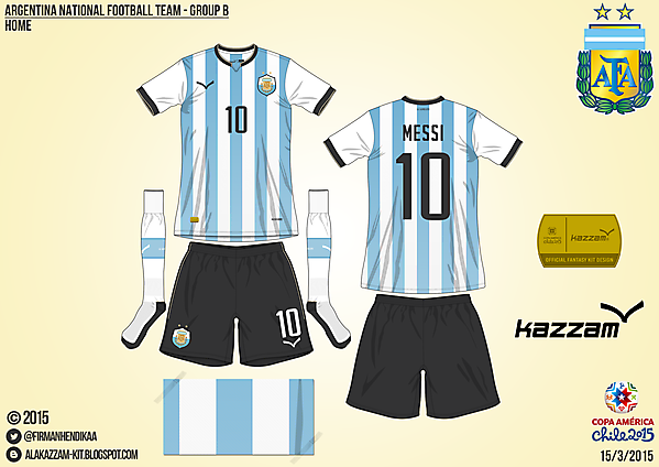 Argentina Home - Group B, 2015 Copa América
