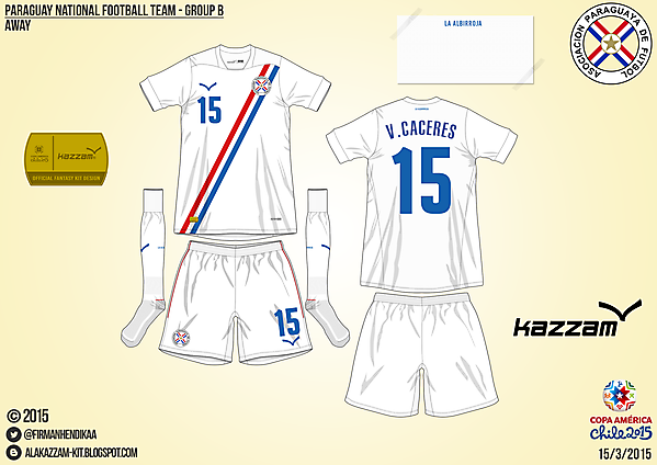 Paraguay Away - Group B, 2015 Copa América