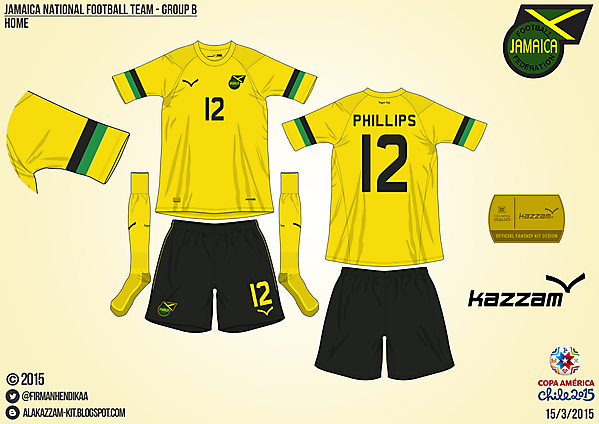 Jamaica Home - Group B, 2015 Copa América