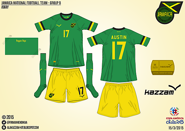 Jamaica Away - Group B, 2015 Copa América