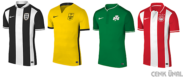 Paok,Aris,Panathinaikos,Olympiakos  / With Nike