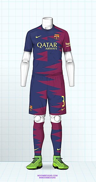2016-17 Barcelona Home Kit 