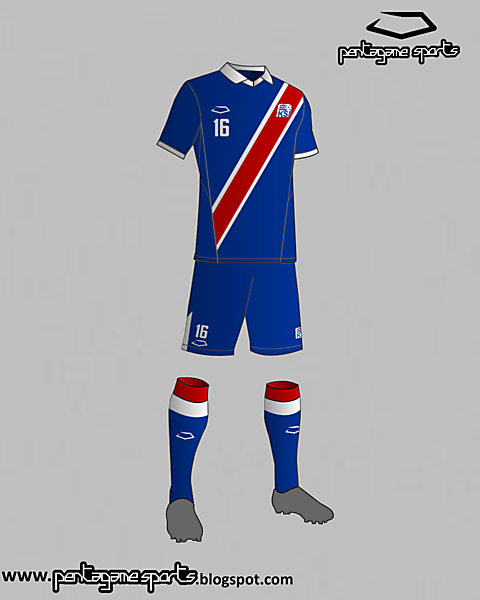 Iceland National Football Team Home Kit 2016