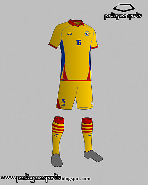 Romania National Football Team Home Kit 2016
