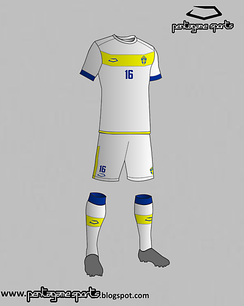 Sweeden National Football Team Third Kit 2016
