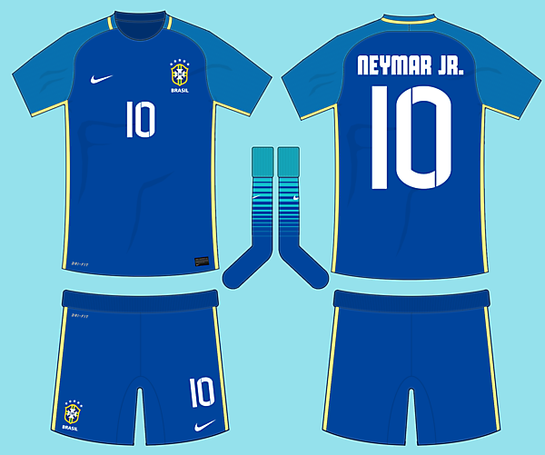 Brazil 2016-17 Away Kit (based on leaks)