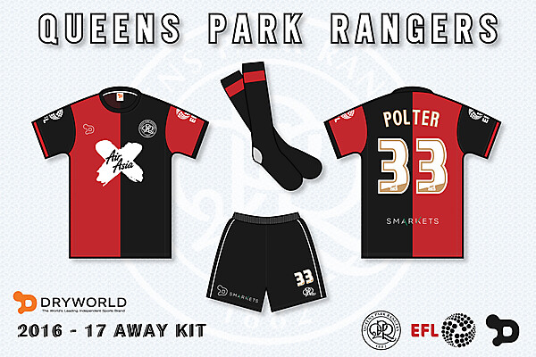 QPR 2016/17 Away Kit