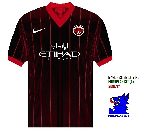 Man City Euro (A) - Pinstripe kit series #2