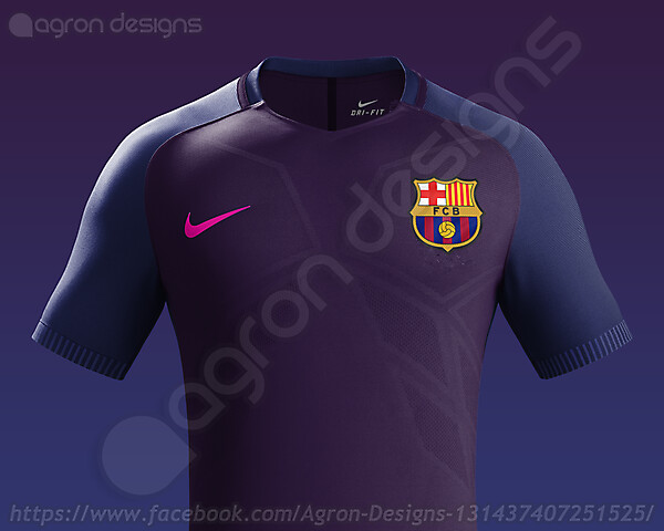 Nike Fc Barcelona Away Kit 2016-17 based on leaked images