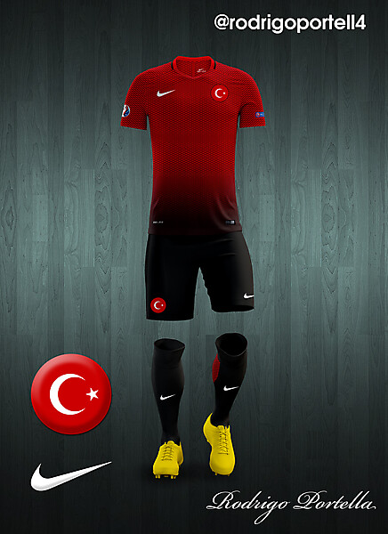 Turkey UEFA Euro 2016 home kit