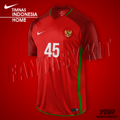 INDONESIA NATIONALY KIT NIKE 2016/2017 HOME
