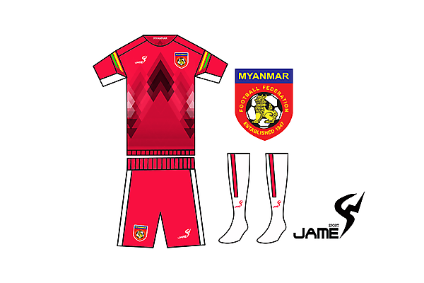 MYANMAR KIT NEWJERSEY 2016  JAME SPORT DEsigner