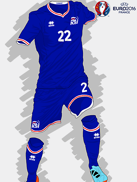 UEFA EURO 2016 - Iceland Home Kit