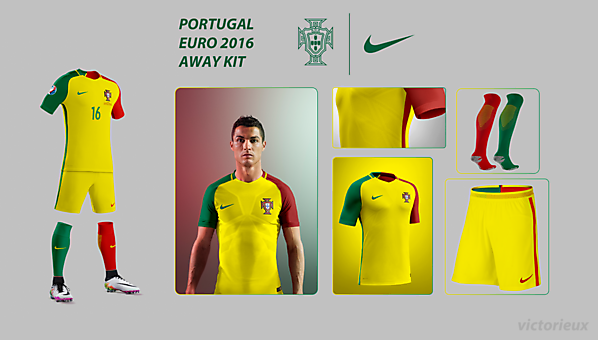 PORTUGAL EURO 16 AWAY KIT