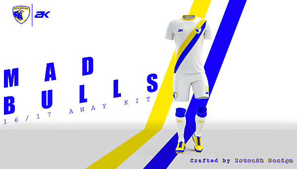 FCM Bacau - Away kit// Crafted logo