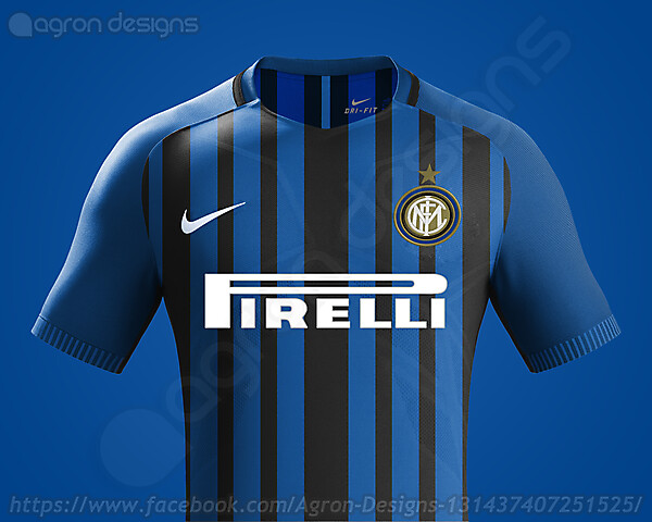 Nike Fc Internazionale 2017-18 Home Kit Based On Leaked Images