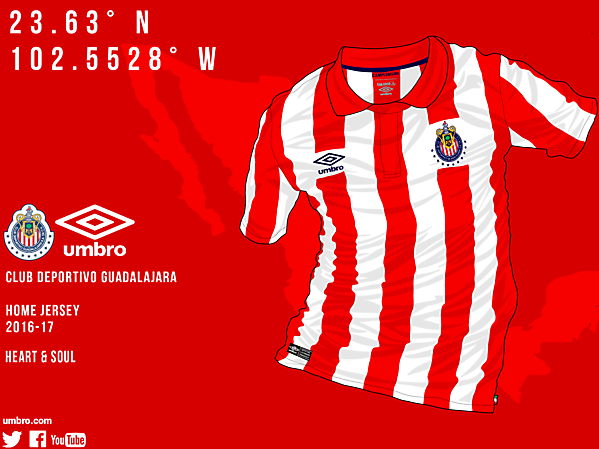 Chivas Home Jersey x Umbro (Liga MXxUmbro)