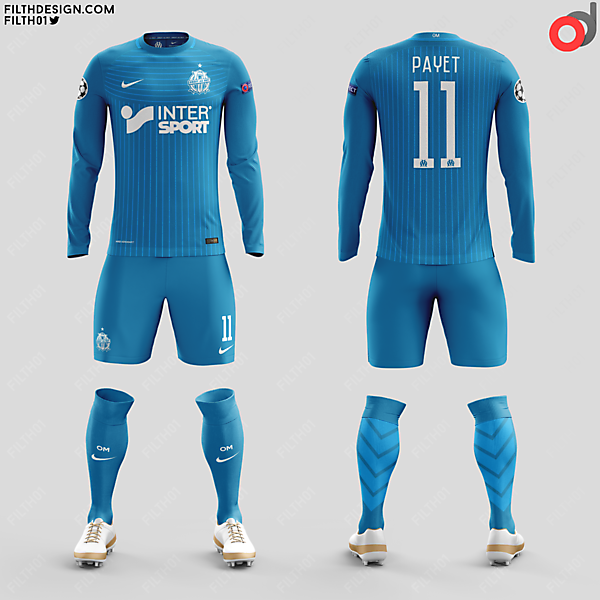 Olympique de Marseilles x Nike | Away Kit