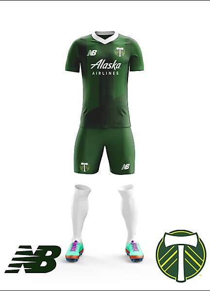 Portland Timbers New Balance Home Kit 2018