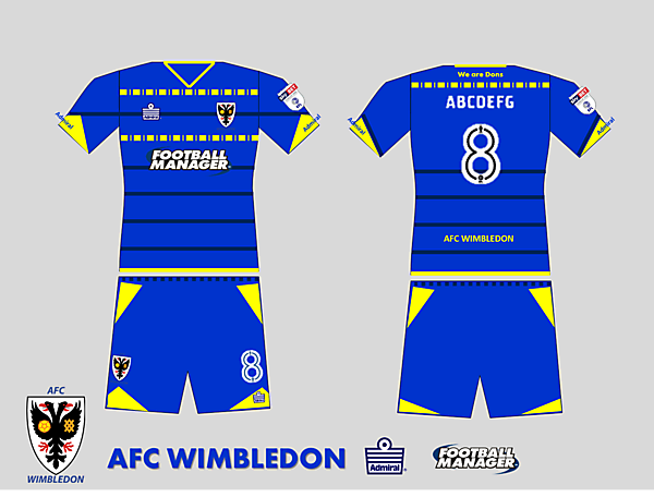 AFC Wimbledon 2017 Home kit 