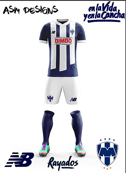 C.F. Monterrey New Balance Home kit 2018