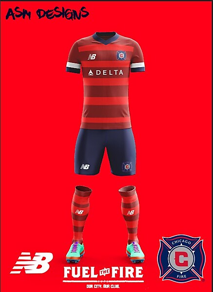 Chicago Fire New Balance 2018 Home kit