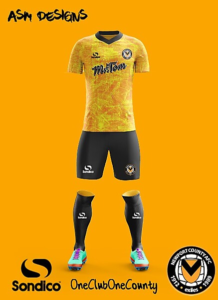 Newport County A.F.C.  2018 Sondico Home kit