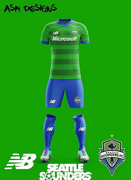 Seattle Sounders New Balance Home kit 2018