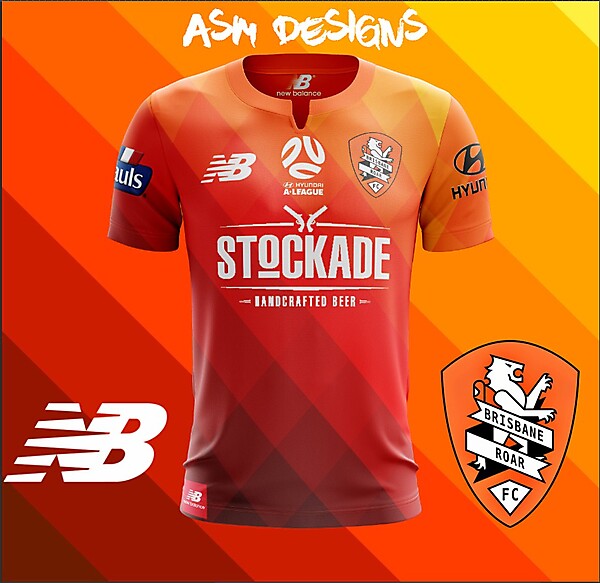 Brisbane Roar New Balance 2018 Home Kit