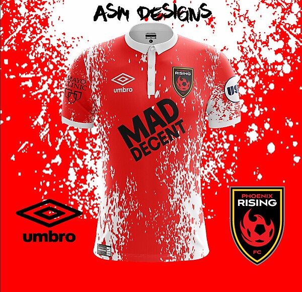 Phoenix Rising FC Umbro 2018 Home Kit