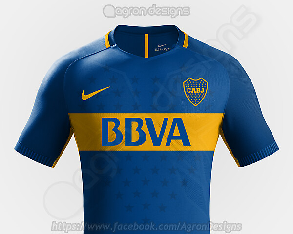 Nike Boca Juniors Home Kit Concept