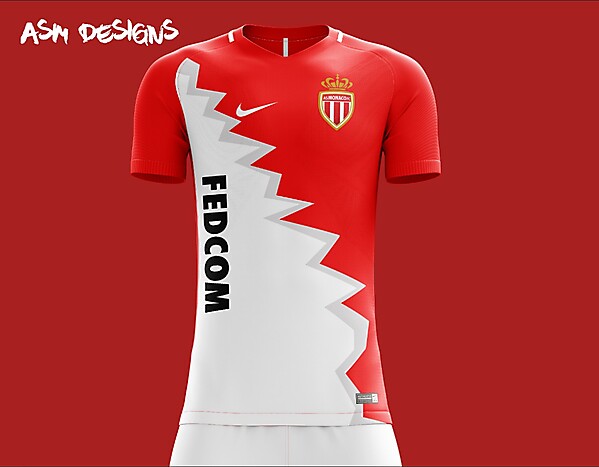 AS Monaco Nike 2018 Home Kit