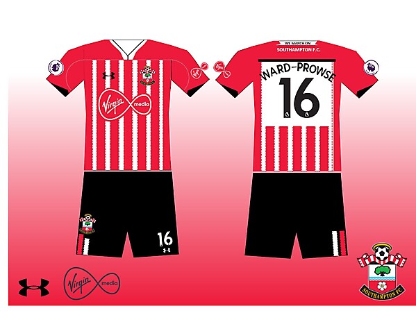 Southampton FC 2018-19 Home kit