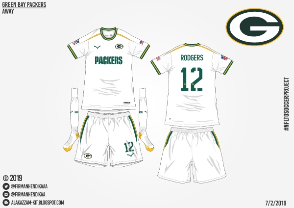 #NFLtoSoccerProject - Green Bay Packers (Away)