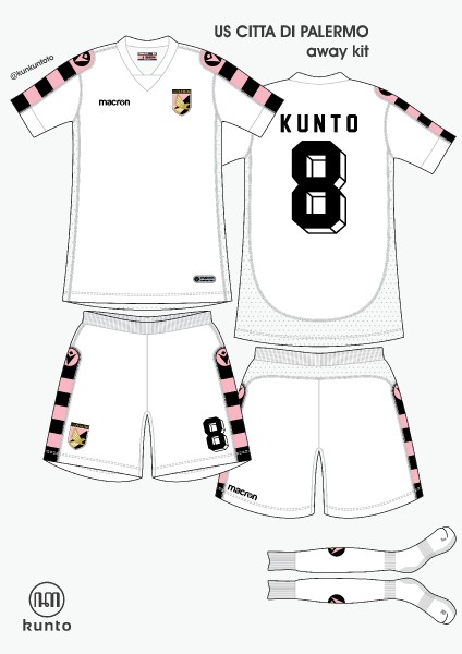 Palermo away kit by @kunkuntoto