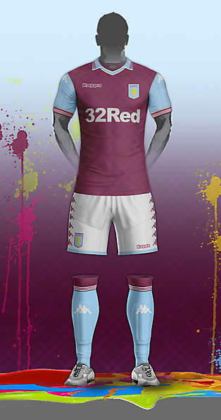 Aston Villa & Kappa home kit concept