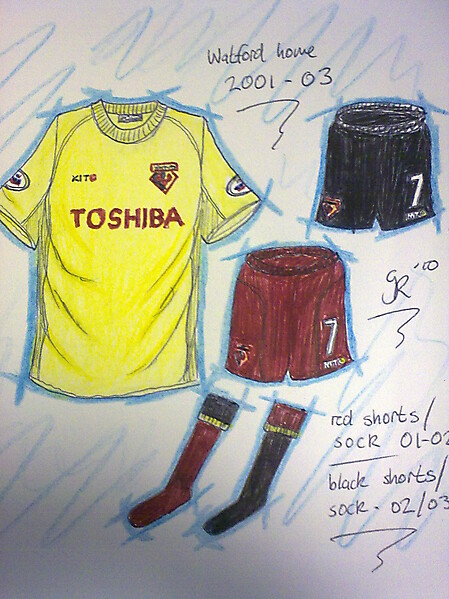 Watford home kits recent history