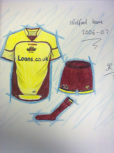Watford home kits recent history